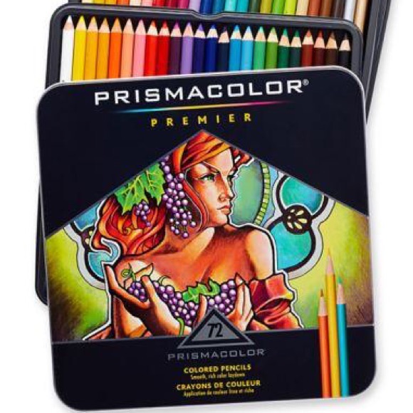 Prismacolor Premiere 72 Pencil Crayons Tin Set
